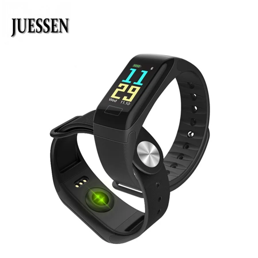 

JUESSEN Sports Watch Smart Bracelet Blood Pressure Monitor Waterproof Heart Rate Monitor Pulse Meter Weather Smart Wristband