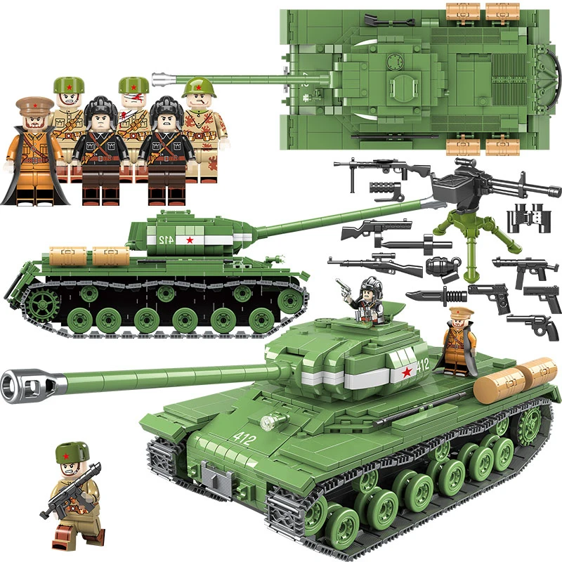 

Military Series The IS-2M Heavy Tank Kits Model Set Compatible With Legoingly Building Blocks Bricks Toys For Children Gifts