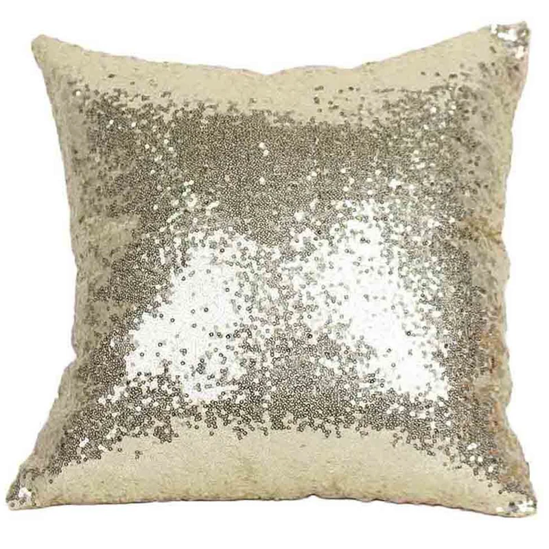 Mermaid Sequin Cushion Cover Glitter Pillow Case Solid Pillow Covers for Home Sofa Car Decoration Pillowcase
