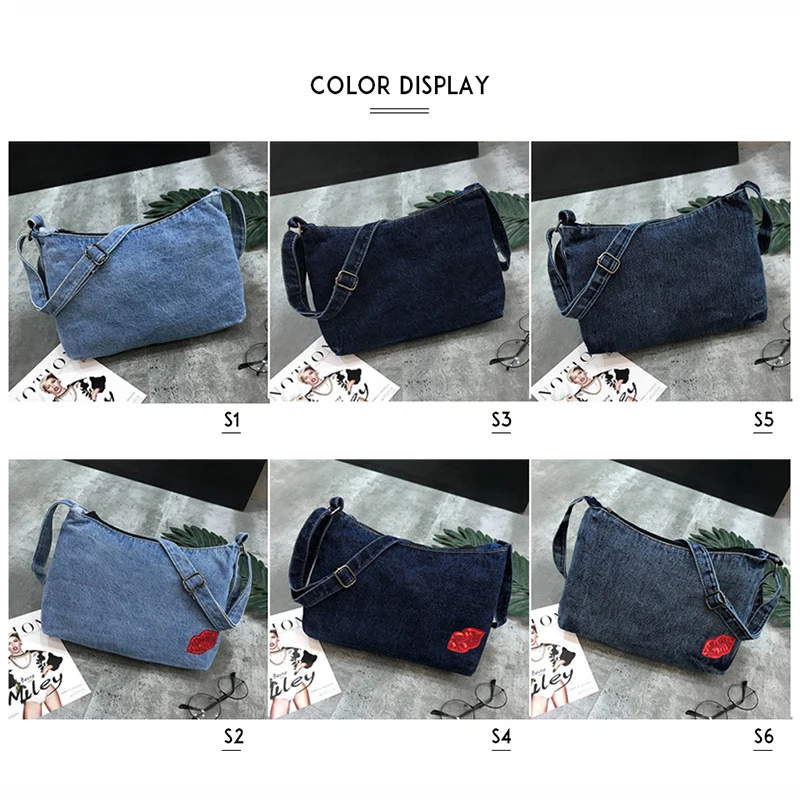 اكسلسيور المألوف أكياس للنساء الإناث حقيبة سيدة أكياس بولسا الأنثوية الدنيم خمر Crossbody حقيبة حقيبة محمولة