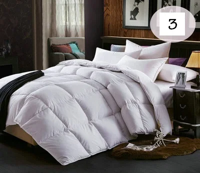 SongKAum Новое стеганое пуховое одеяло! 95% белый гусиный пух одеяло постельные принадлежности наполнитель/наполнитель Королевский размер домашний текстиль - Цвет: White