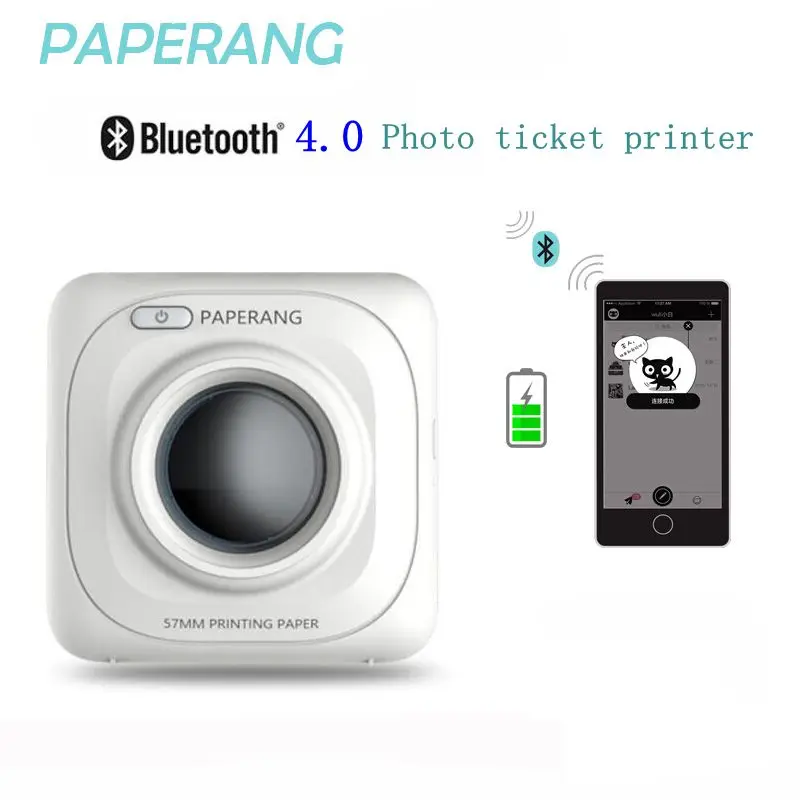 Бумага ANG P1 новый принтер Bluetooth 4 0 для фото мобильного беспроводного подключения