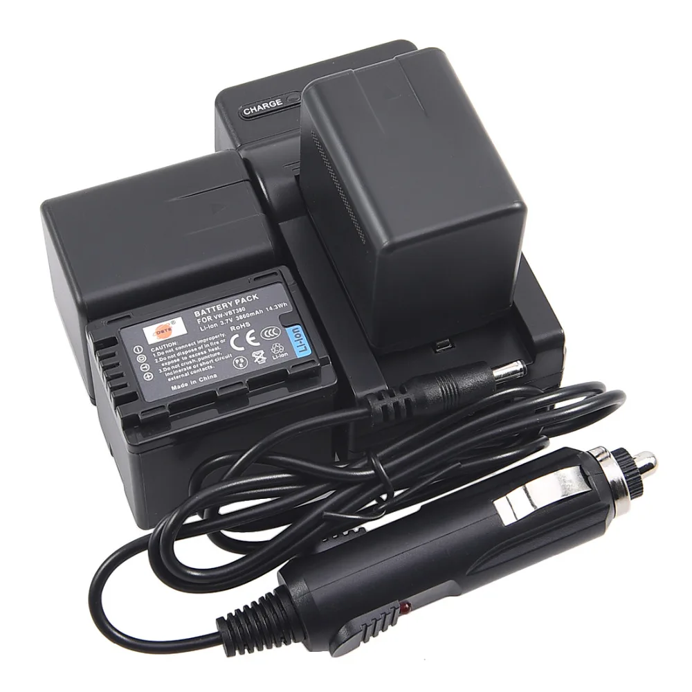 

DSTE 3x vw-vbt380 Li-ion Battery with Charger for PANASONIC HC-W580GK HC-V380GK HC-V180GK HC-W580MGK HC-VX980GK HC-WXF990MGK