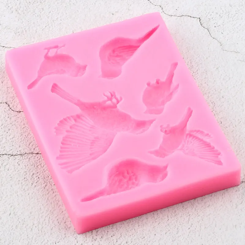 3D ремесло птицы Силиконовые формы для сахара украшения торта помадка формы кекс выпечки Fimo глины конфеты шоколадные формы для мастики