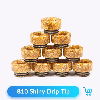 

Quartz Banger 810 Resin Drip Tip Golden for V8 V12 Tank RDA RTA Atomize Vaporizer E Cigarette Vape Accessories Mouthpiece