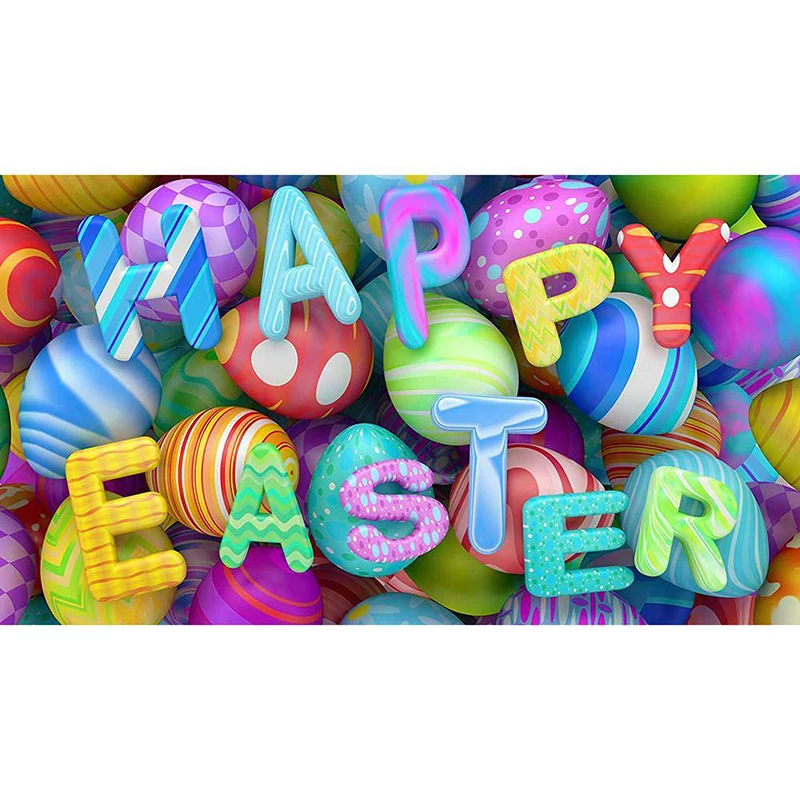 

3D Square/Round Drill,5D DIY Diamond Painting Happy Easter Holiday Diamond Embroidery Cross Stitch Rhinestone Decoration GT
