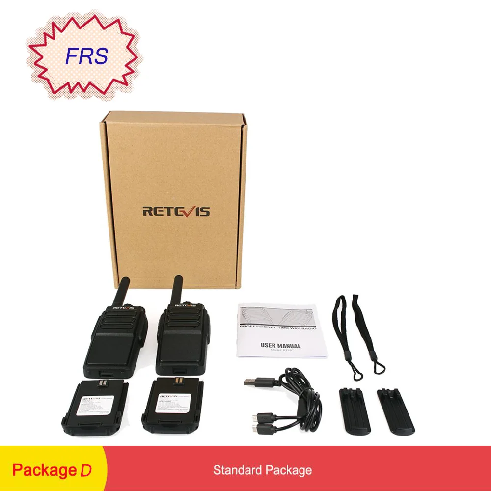 Пара RETEVIS RT28 рация PMR радио VOX PMR446/FRS микро usb зарядка портативная мини двухсторонняя радиостанция приемопередатчик - Цвет: Package D