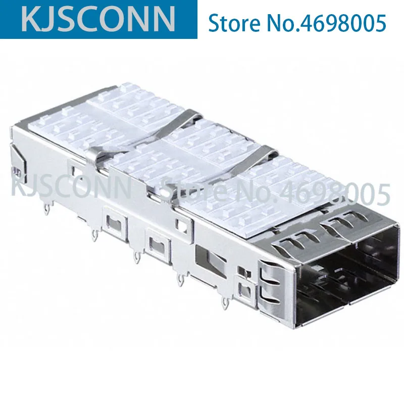 QSFPC-PF-02 CONN QSFP CAGE W/HSINK PRESS RA соединители новые и оригинальные бесплатная доставка |