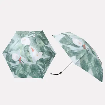 

Small Fashion Folding Umbrella Rain Women Gift Men Mini Pocket Parasol Girls Anti-UV Waterproof Portable Travel Umbrella