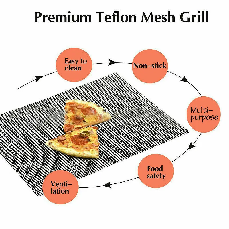 Антипригарные коврики для жарки барбекю высокого уровня безопасности в форме сетки коврик для барбекю приготовления пищи с термостойкостью принадлежности для гриля 30x40x0,2 см