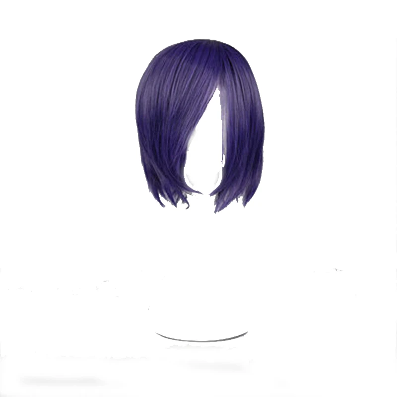 perruque violette courte