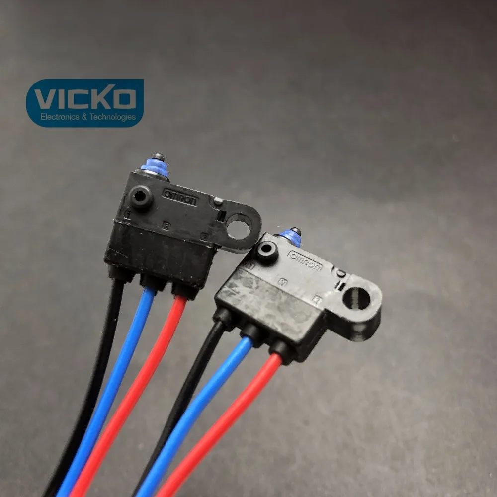 

[VK] Japan OMRON micro switch D2HW-C201M waterproof dustproof belt wire 1 million life