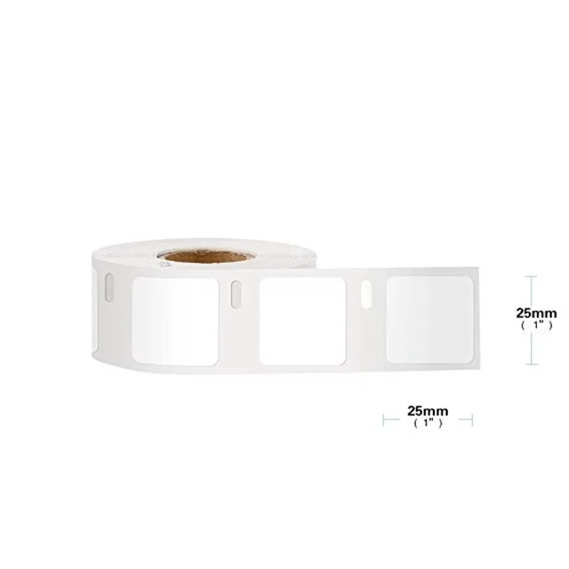 100 x рулонов Dymo 30332 Dymo30332 совместимые квадратные термоэтикетки 25 мм * для labelwriter 400 450
