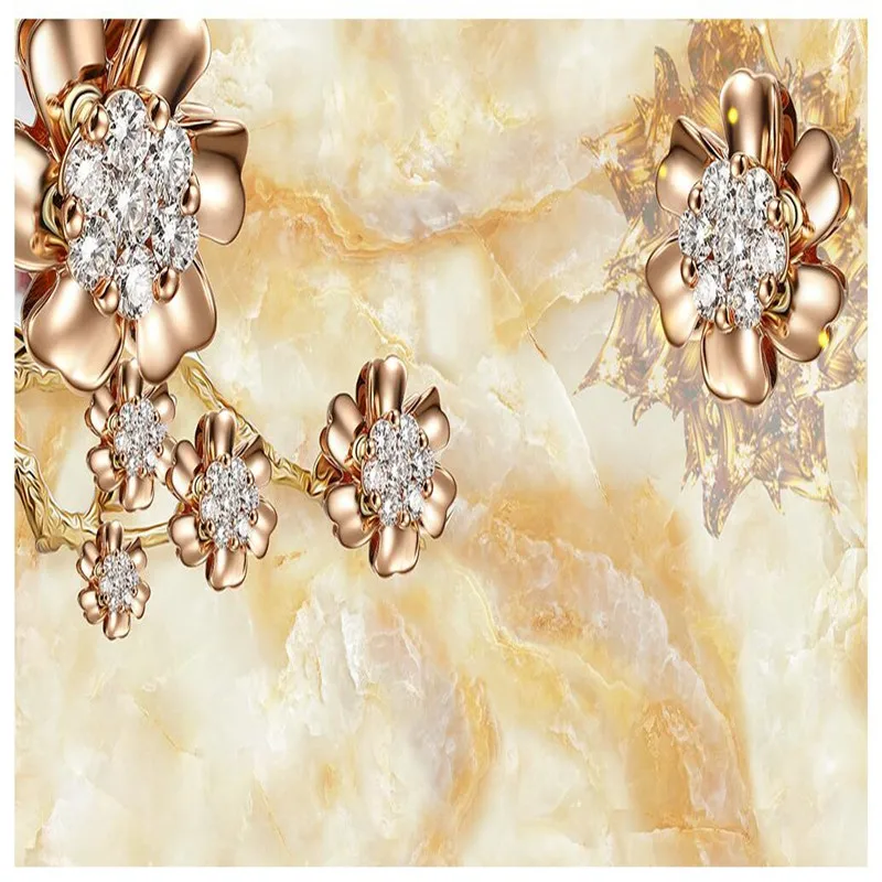 beibehang wall panel 3d wallpaper marble diamond jewelry background