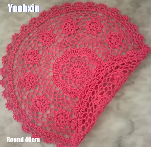 

Modern luxury Christmas placemats cup mug coasters table mats cotton crochet place mat doily table napkin for wedding A029