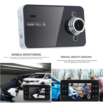 

New Smart Dash Cam Pro 1080P Speed Coordinates GPS CAR DVR Vehicle Dashboard Video Camera Recorder Night Vision Dash Cam K6000