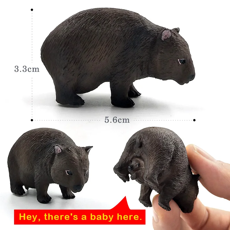 Simulation Wolf Kangaroo Parrot Bird Snake Animal Figurine Home Decor