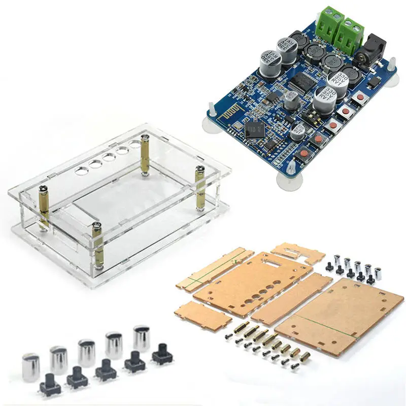 TDA7492P Amplifier Board 2X50W Bluetooth 4.0 Audio Receiver Amplifier Module + Case