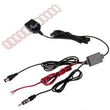 Car Dash DVD Ftype IEC SMA Plug Analog Digital TV DVBT ATSC Antenna with Radio FM and DC Power Amplifier