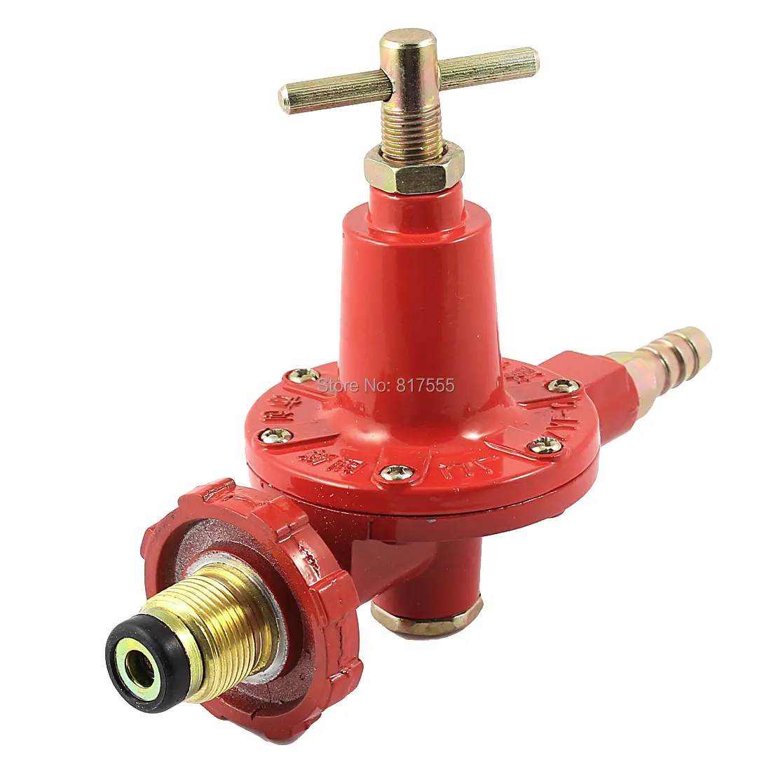 

Repair Part 1 Inlet 1 Outlet Liquefied LGP Gas Pressure Regulator Valve Red