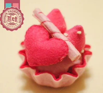 Lovely Cake puff Fabric Felt kit Non-woven cloth Craft DIY Sewing set Felt Handwork Material DIY needlework supplies