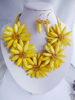 

Fashon Shell Pearl Beads Necklace Pearl Set With Shell Flower Z-2606