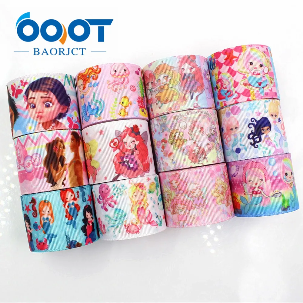 

OOOT BAORJCT G-18517-210 38 mm 10 yards Cartoon Ribbons Thermal transfer Printed grosgrain Wedding Accessories DIY material
