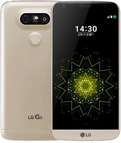 Разблокированный мобильный телефон LG G5 с двумя sim-картами H860N 2 Sim GSM 4G LTE Android, четырехъядерный процессор ram 4 Гб rom 32 Гб 5,3 дюйма 16 МП мобильный телефон - Цвет: Золотой