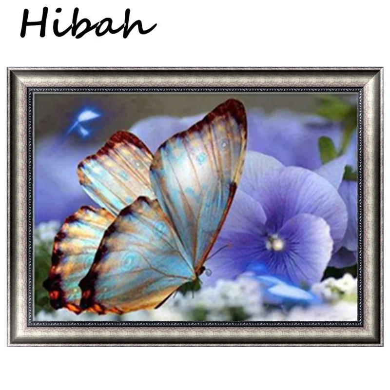

Animal Needlework 5D Diy Diamond Painting Cross Stitch Butterfly Painting Diamond Embroidery Round Diamond Mosaic Picture