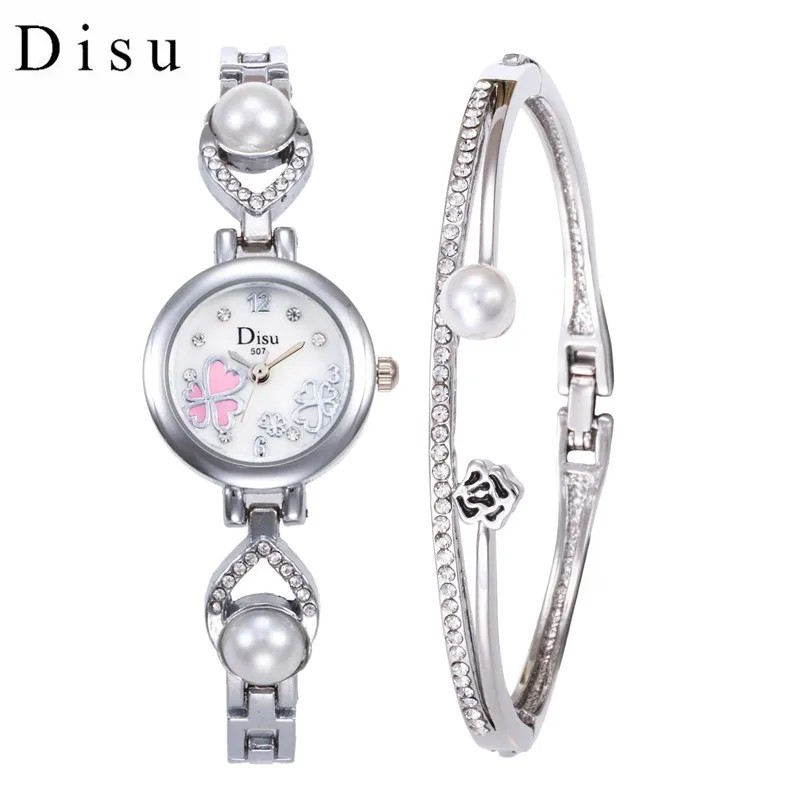 

Women Watches DISU High Quality 2018 New Arrival Of Hot Selling Creative Quartz Watches The Idea Of A Romantic Clover Dial reloj