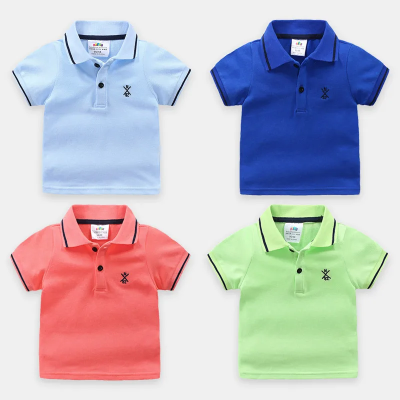 

Baby Digital T-Shirt 2019 Summer New Boys Children's Wear Short Sleeve Lapel Top tx-a178