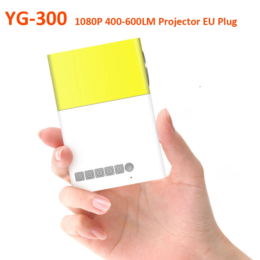 YG300 1080p Mini LCD Projector 400-600LM 320x240 Home Theater EU Plug Support AV CVBS HDMI USB YG300 Projectors Drop Shipping YG300 1080p Mini LCD Projector 400-600LM 320x240 Home Theater EU Plug Support AV CVBS HDMI USB YG300 Projectors Drop Shipping