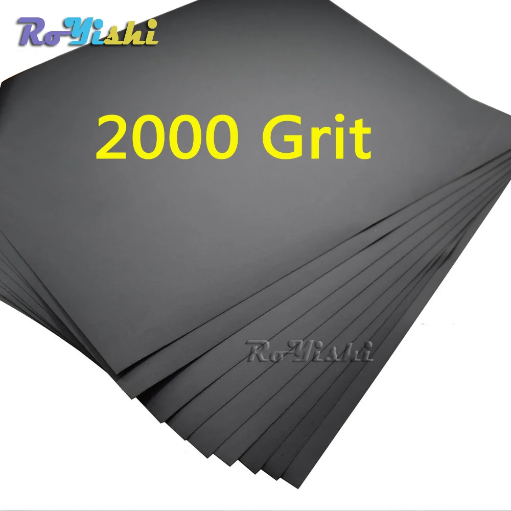 10 sheets pack 2000 grit wet and dry sandpaper abrasive waterproof sandpaper sheet size