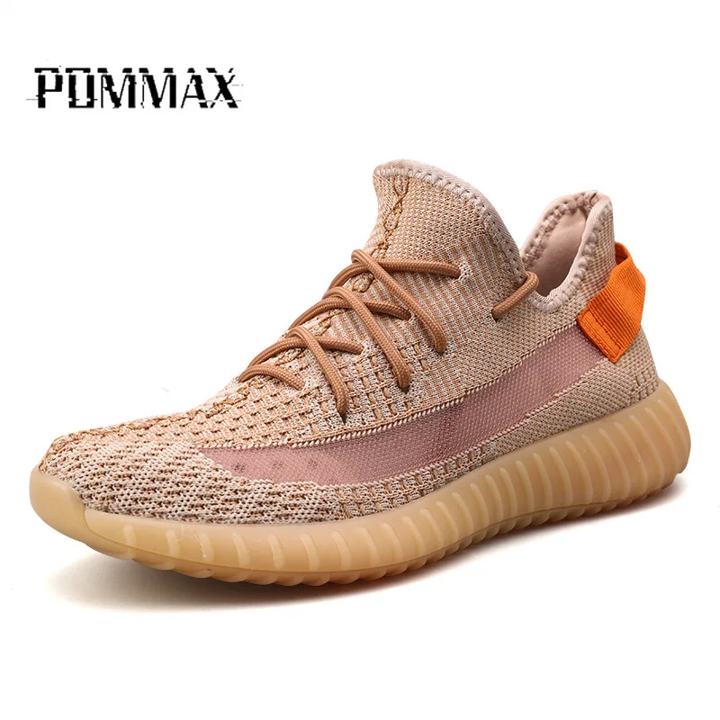 

Men's Flyknit Sneakers Breathable Casual Shoes Non-slip Outdoor Walking Shoes Light Weight Rubber Sole Lace-up