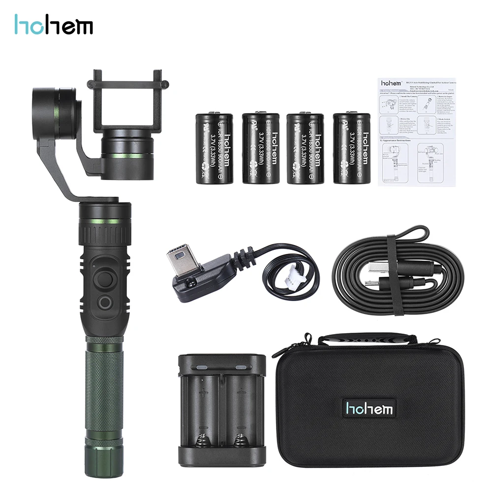 

hohem HG3 3 Axis Handheld Stabilizing Gimbal Action Camera Stabilizer for GoPro Hero3 4 for Xiaomi Yi Similar Demension Cameras