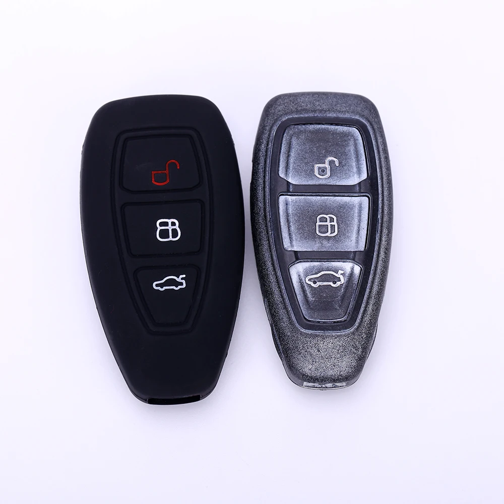 

Car Key Case Cover Silicone For Ford Focus 2 3 Fiesta Hatch Ranger Escape Fusion Kuga Transit C-MAX RS ST Mondeo B-Max MK4 MK2