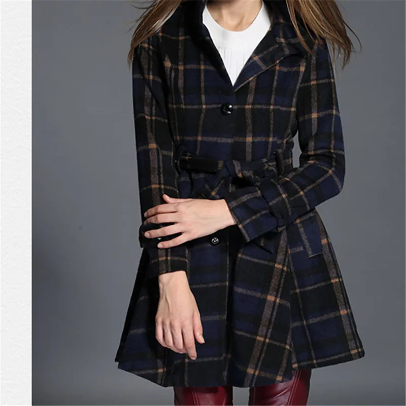 Pleine Automne Mode Manteaux Laine Manteau Manches Taille Desain Femmes Hiver Preppy Palid Style Slim OEwqTxzn0R