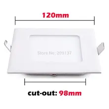 Квадратном каблуке 6 Вт Светодиодная потолочная панель AC85~ 265 V CE& по ограничению на использование опасных материалов в производстве 5730SMD холодный белый/теплый белый 6 Вт светодиодной лампочкой