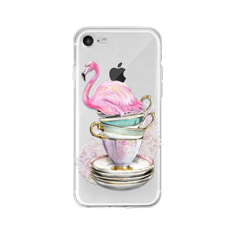 Flamingo Pineapple Flower Green leaf
