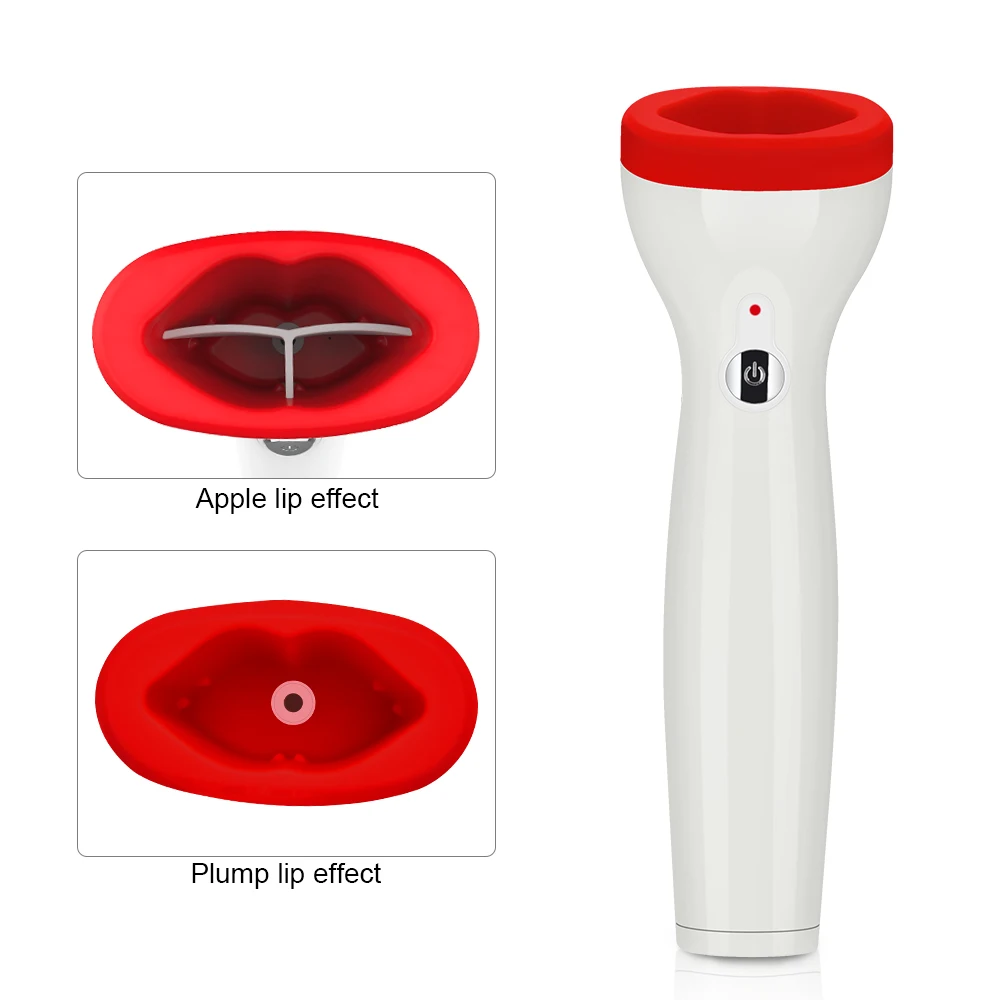 Electric Lip Plumper Device +Lip Plumping Collagen Lip Care Serum Lipgloss Isoflavone Gloss Reduce Fine Lines Sexy Lip Enhancer