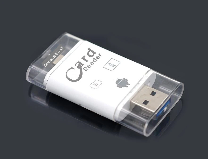 Micro USB OTG TF SD Card Reader for iphone X 7 8 PLUS 5S 6 6s For iPad
