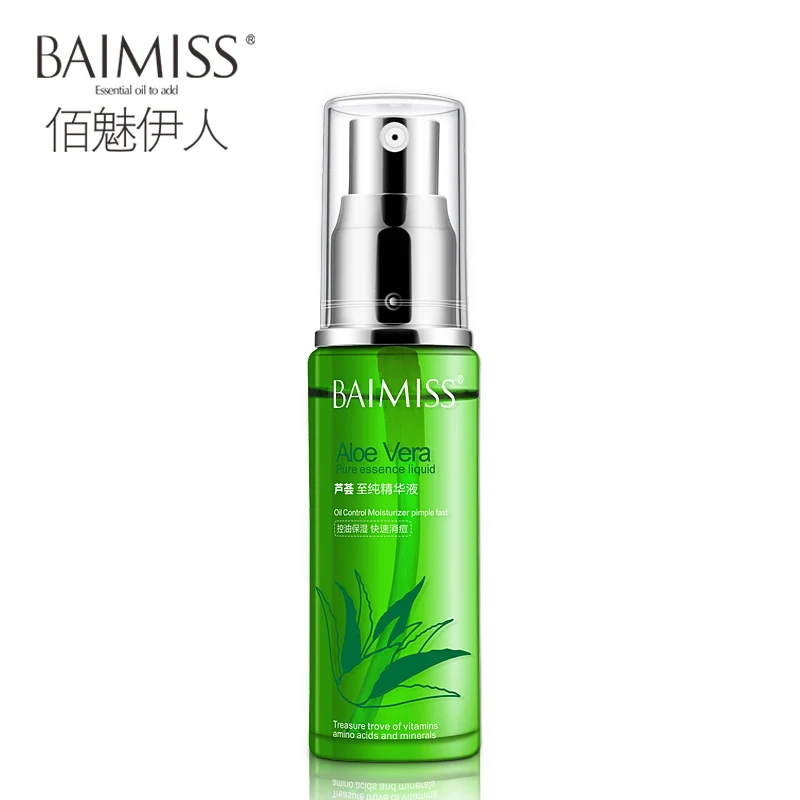

BAIMISS Aloe Vera Acne Essence Serum Face Cream Repair Skin Black Head Remove Acne treatment Whitening Lift Firming Skin Care