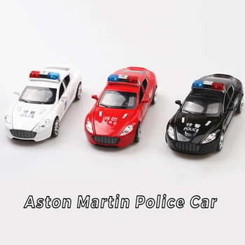 

1:32 6 Doors Open Aston Martin police Metal Alloy Diecasts Vehicles Car Model Miniature Scale Model Car Toys For Children