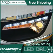 AKD автомобильный Стайлинг для Kia Sportage R DRL 2012 SportageR светодиодный DRL указатель поворота светодиодный светильник для бега противотуманный светильник аксессуары для парковки