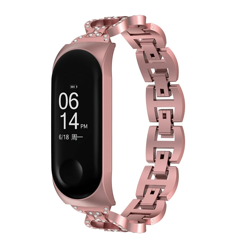 

For Mi Band 3 Bracelet Women New bracelet Metal Strap for Xiaomi Mi Band 3 Stainless Steel Bracelet Strap Fashion Metal Strap