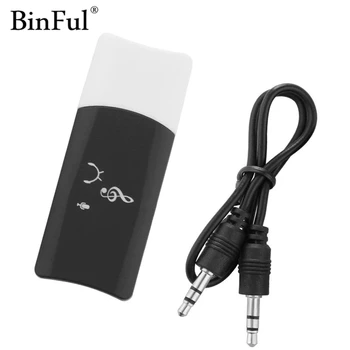 

Binful Wireless A2DP Dongle Stereo USB Bluetooth Music Audio Stereo Receiver Adapter Car Kit AUX for Android/IOS 3.5mm Jack