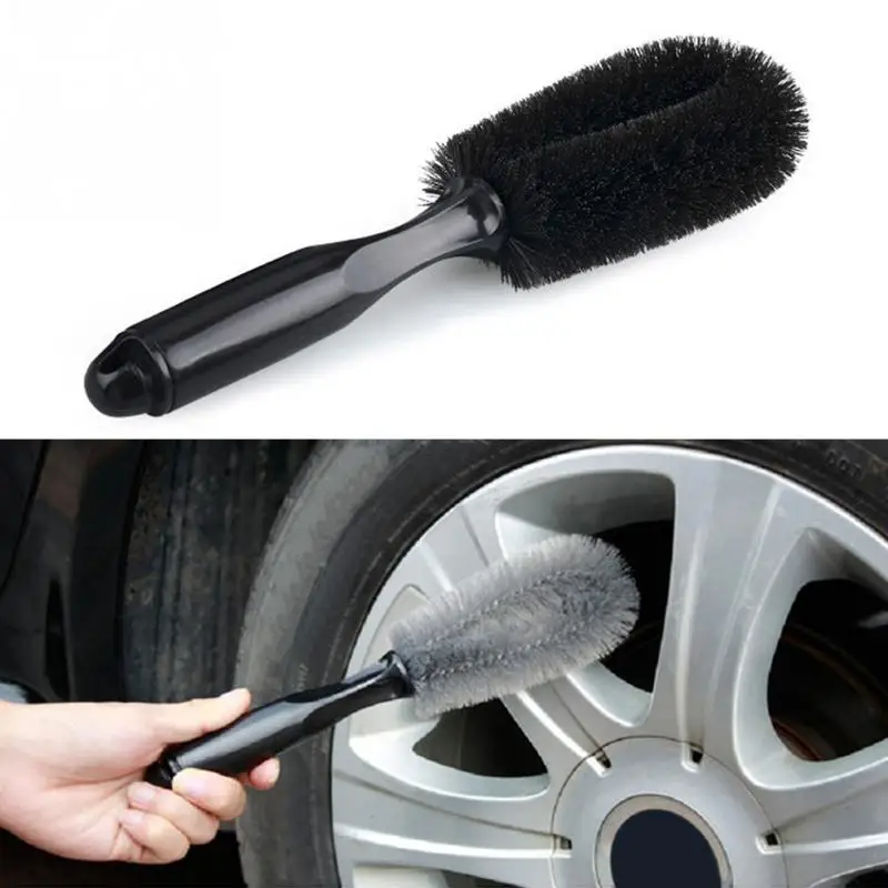 Car Motorcycle Wheel Tire Rim Scrub Brush Hub Clean Wash Useful Brush