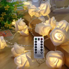 2,5 метров Длинный пульт дистанционного управления розовая свеча свет для украшения свадьбы и дня рождения, теплый белый или меняющий цвет свет
