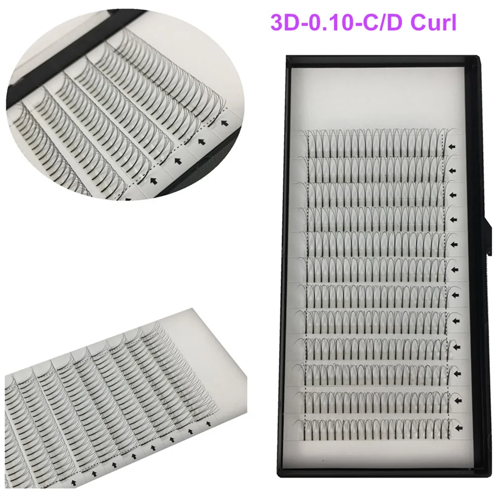 Wholesale 5Trayslot C Curl Eyelash Hot Sale W 3D Lash Single Root Volume Long Stem Lash for Makeup Tools Free Shipping (38)