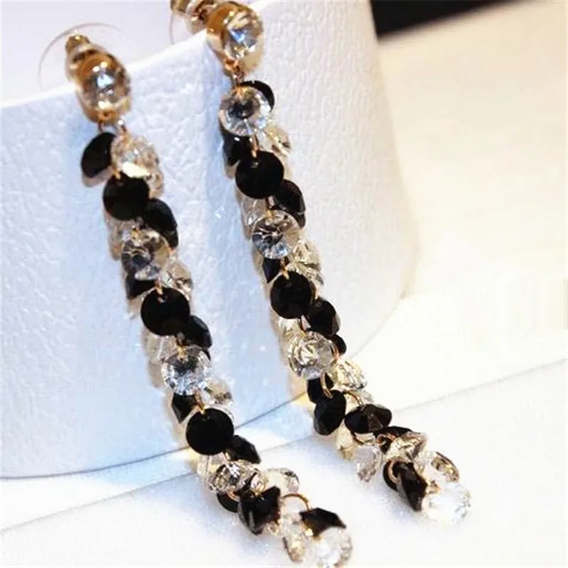 Fashion-zircon-crystal-tassel-long-earrings-for-women-gold-plated-fashion-jewelry-wholesale-gift